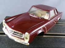 Stabo 40016 - Carrosserie de Mercedes 230SL Bordeaux Vitrage Transparent Parechocs Chromés sans Boite 1/32