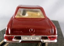 Stabo 40016 - Mercedes 230SL Bordeaux Vitrage Transparent Parechocs Chromés sans Boite 1/32 2