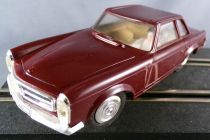 Stabo 40016 - Mercedes 230SL Burgundy Clear Glazing Chromed Bumpers no Box 1:32 2