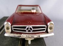 Stabo 40016 - Mercedes 230SL Burgundy Clear Glazing Chromed Bumpers no Box 1:32 2