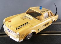 Stabo 40016 - Mercedes 230SL Police Beige Vitrage Transparent Parechocs Chrome sans Boite 1/32