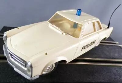 Stabo 40016 - Mercedes 230SL Police Beige Vitrage Transparent Parechocs Gris sans Boite 1/32