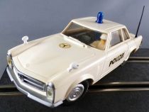 Stabo 40016 - Mercedes 230SL Police White Clear Glazing Grey Bumpers Rear View Mirrors no Box 1:32
