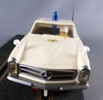 Stabo 40016 - Mercedes 230SL Police White Clear Glazing Grey Bumpers Rear View Mirrors no Box 1:32