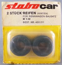Stabo 400211 - Spare Parts 2 Rear Tyres for F1 Racing Cars Mint on Card 1:32