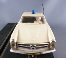 Stabo 55 426 - Mercedes 230SL Police Beige Gyrophare Lumineux en Boite 1/32
