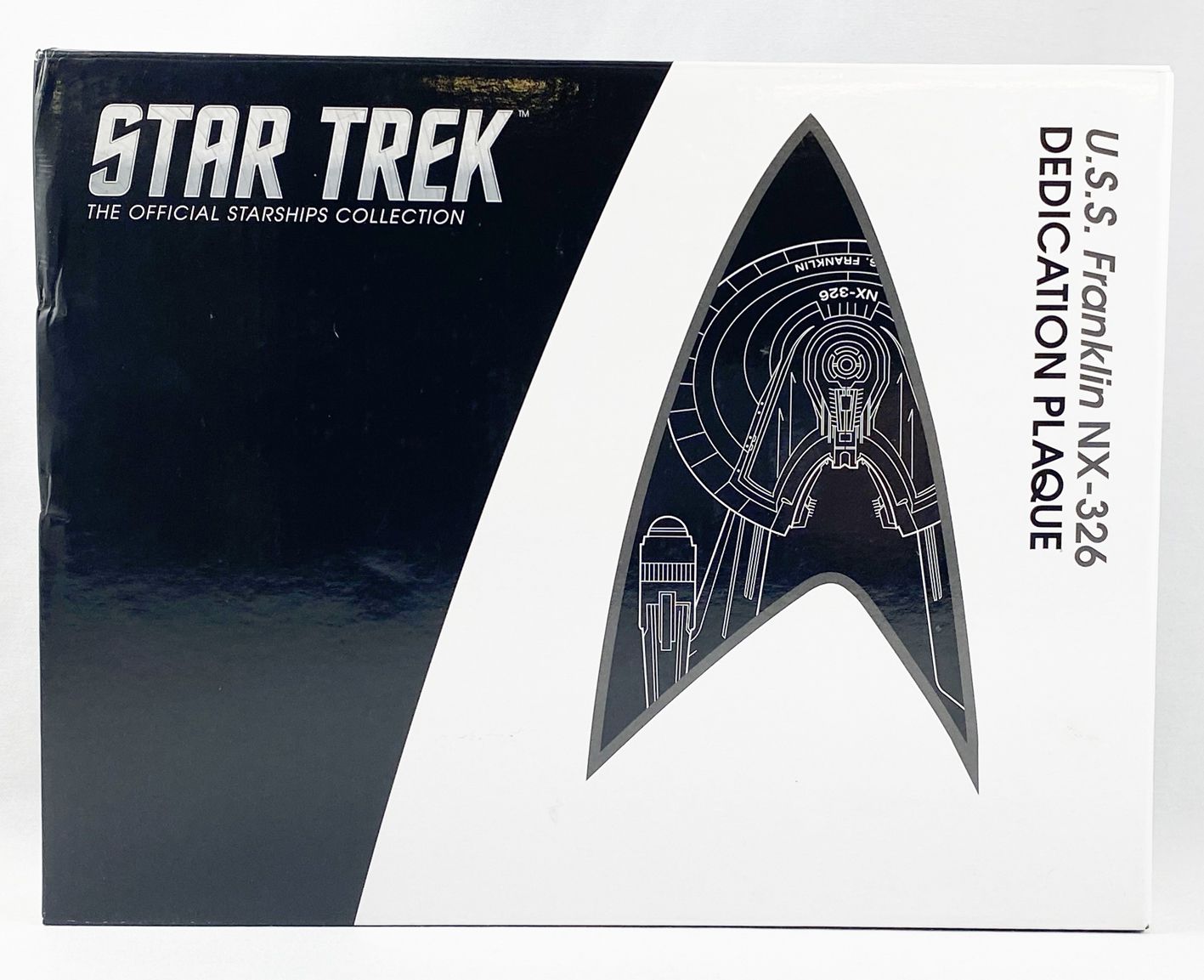 Eaglemoss metallic resin Star Trek Dedication Plaque U.S.S Franklin NX-326 