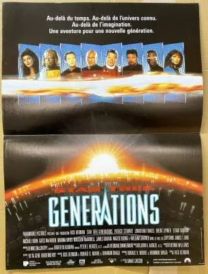 Star Trek : G�n�rations - Affiche 40x60cm - Paramount Pictures 1994