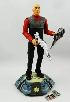 Star Trek The Next Generation - Diamond Select Art Asylum - Captain Jean-Luc Picard \ First Contact\  (loose)