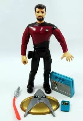 Star Trek The Next Generation - Playmates - Commander William T. Riker \ Second Season Uniform\  (loose)
