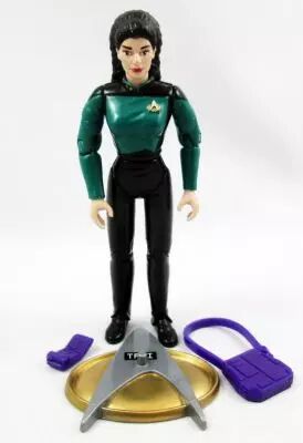 Star Trek The Next Generation - Playmates - Lieutenant Commander Deanna Troi \ 6th Season Uniform\  (loose)