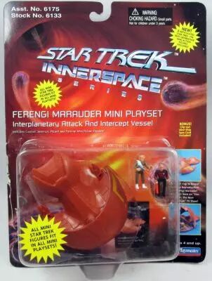 Star Trek The Original Series - Playmates - Innerspace Series Mini Playset - Ferengi Marauder with Captain Picard & Ferengi