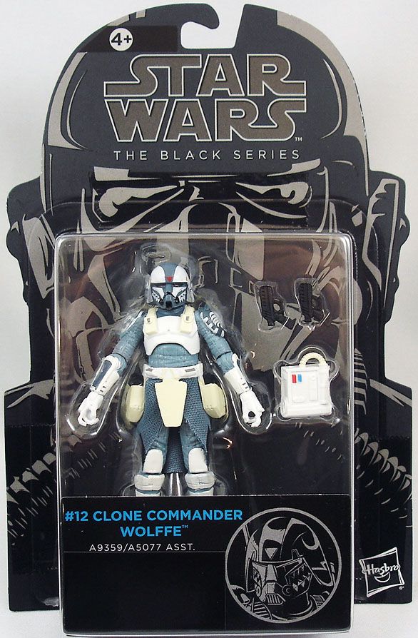 Hasbro Star Wars #12 Black Series Clone Commander Wolffe Action Figure NON-MINT 