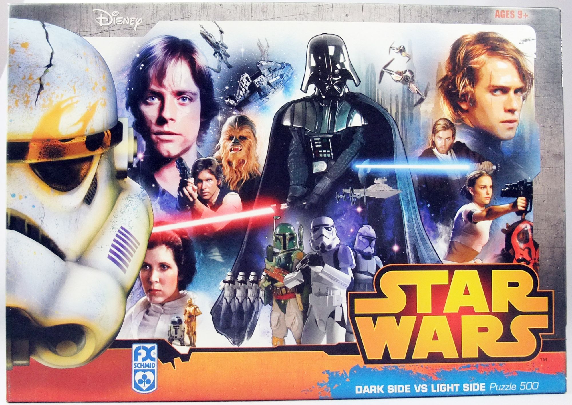 Star Wars - 500 pieces Jigsaw Puzzle Dark Side vs. Light Side - FX Schmid