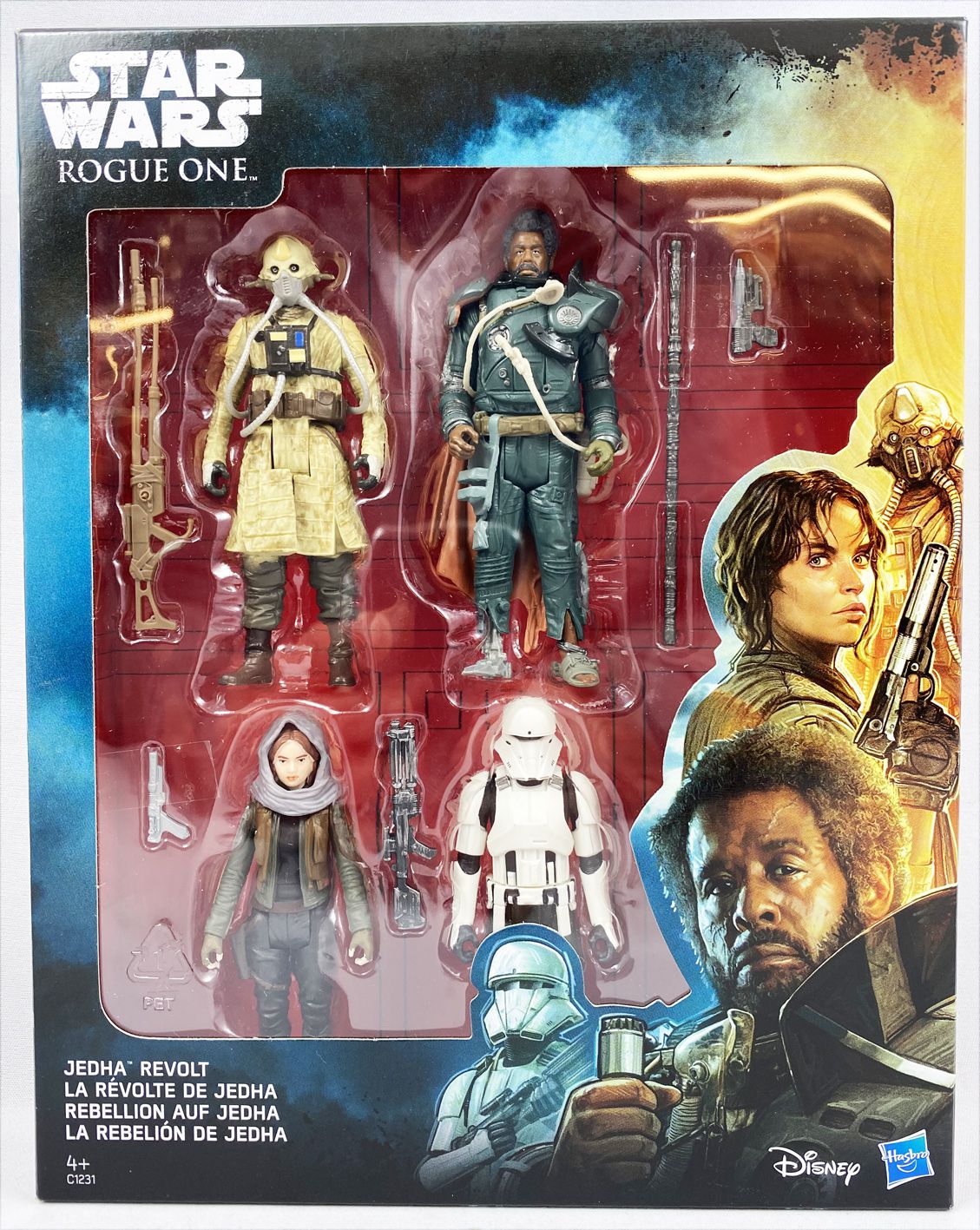 Star Wars Rogue One Jedha Revolt  Action Figure Hasbro 4" Toy 