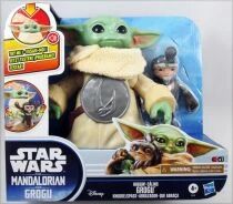 Star Wars : The Mandalorian & Grogu - Hasbro - Huggin\' Grogu & Anzellan - Figurine parlante 17cm