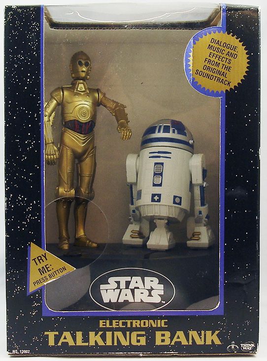 Star Wars - Think Way - C-3PO & R2-D2 Electronic Talking Bank