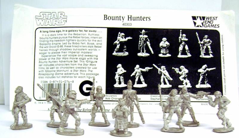 Jabba's Palace Metal Miniatures (For Star Wars: The Roleplaying Game) by West  End Games