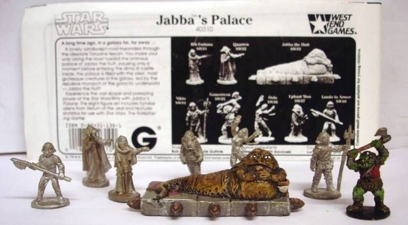 Jabba's Palace Metal Miniatures (For Star Wars: The Roleplaying Game) by West  End Games