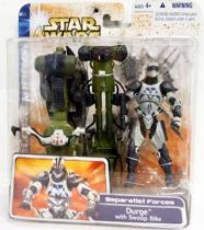 Star Wars (Clone Wars) - Hasbro - Durge with Swoop Bike