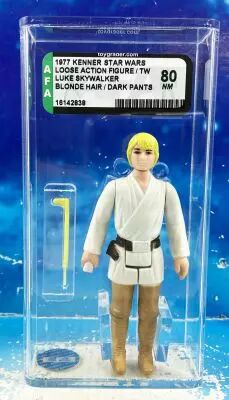 Star Wars (La Guerre des Etoiles) - Kenner - Luke Skywalker (Cheveux Blonds) Grad� AFA 80NM