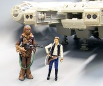 Star Wars (Legacy Collection) - Hasbro - Millennium Falcon (with Han Solo & Chewbacca) loose