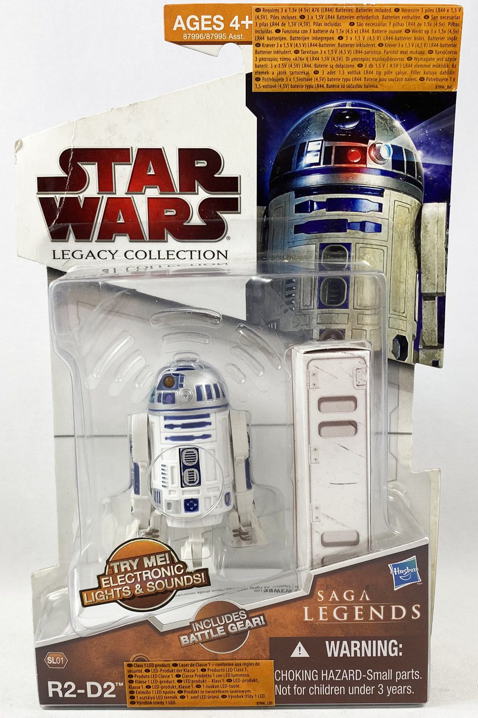 Star Wars Saga R2-D2 action figure 2002 Argent Anniversaire Jouet Hasbro exclusives 