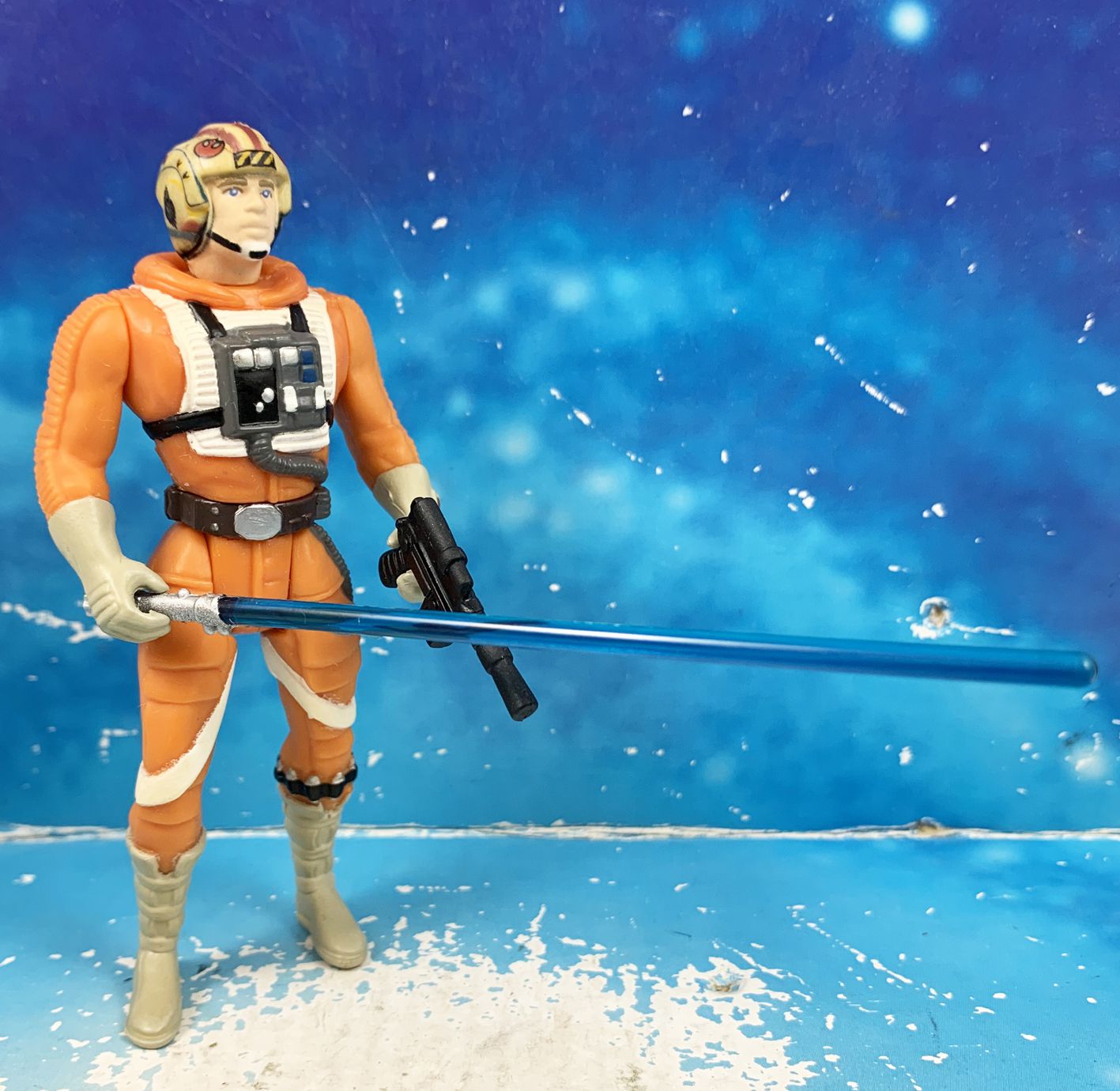 Star Wars POTF Luke Skywalker X-Wing Pilot 1995 3.75" Action Figure Loose 