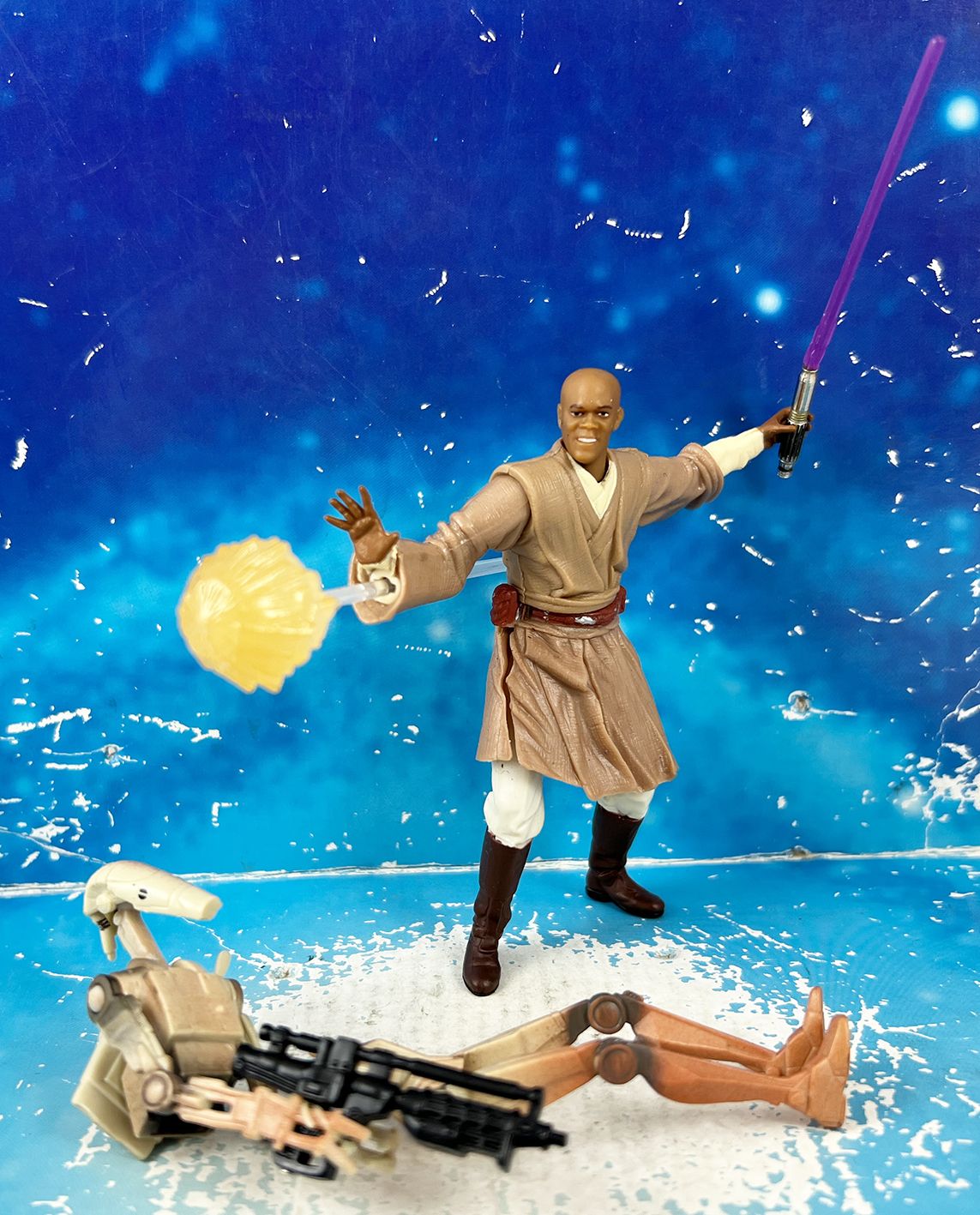 Star Wars (Loose) Kenner/Hasbro Mace Windu (Geonosis With Blast