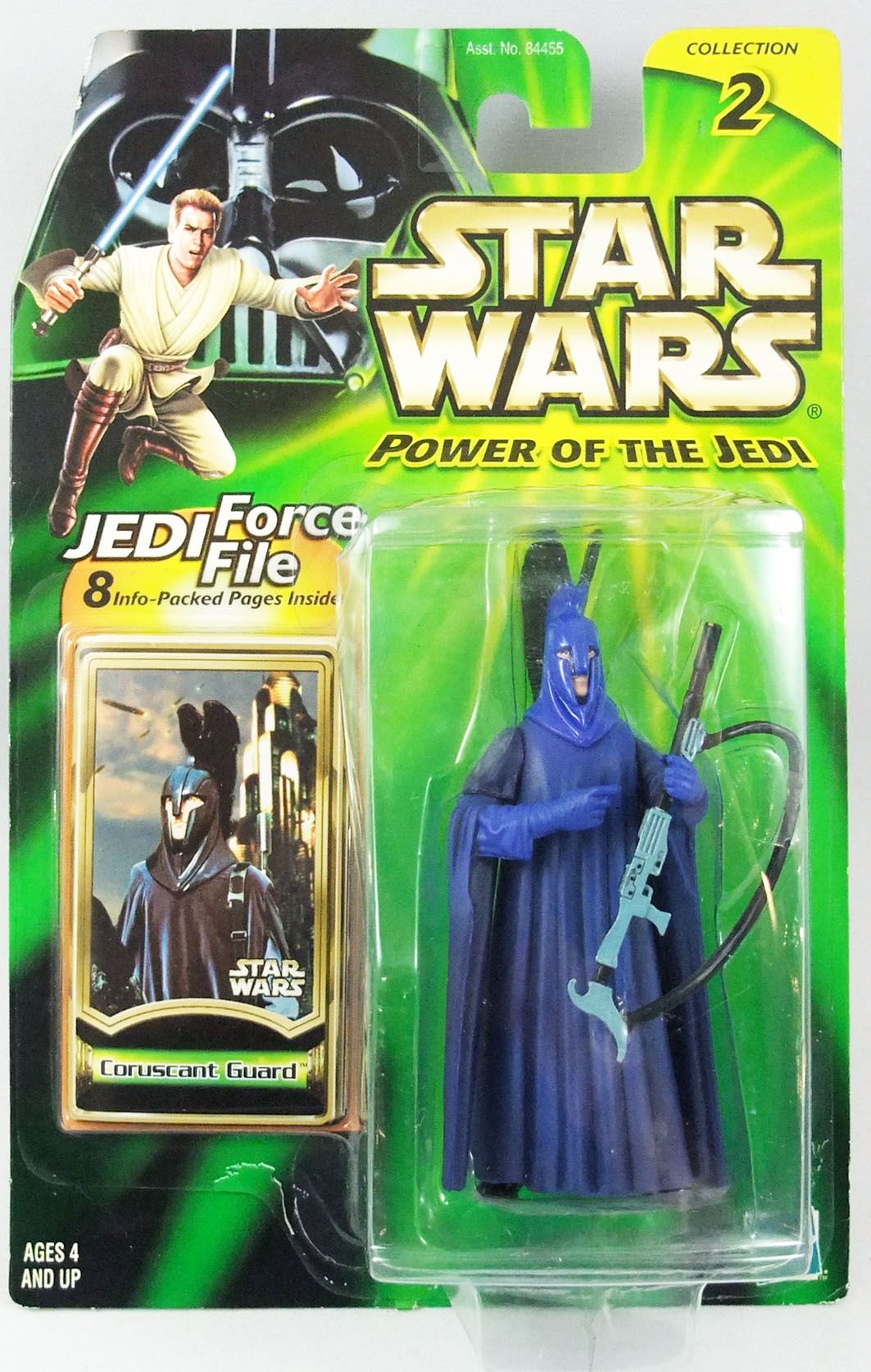 Jedi Force File Mint Coruscant Guard PR Action Figure for sale online Power of the Jedi Hasbro Star Wars Collection 2 Collectible 