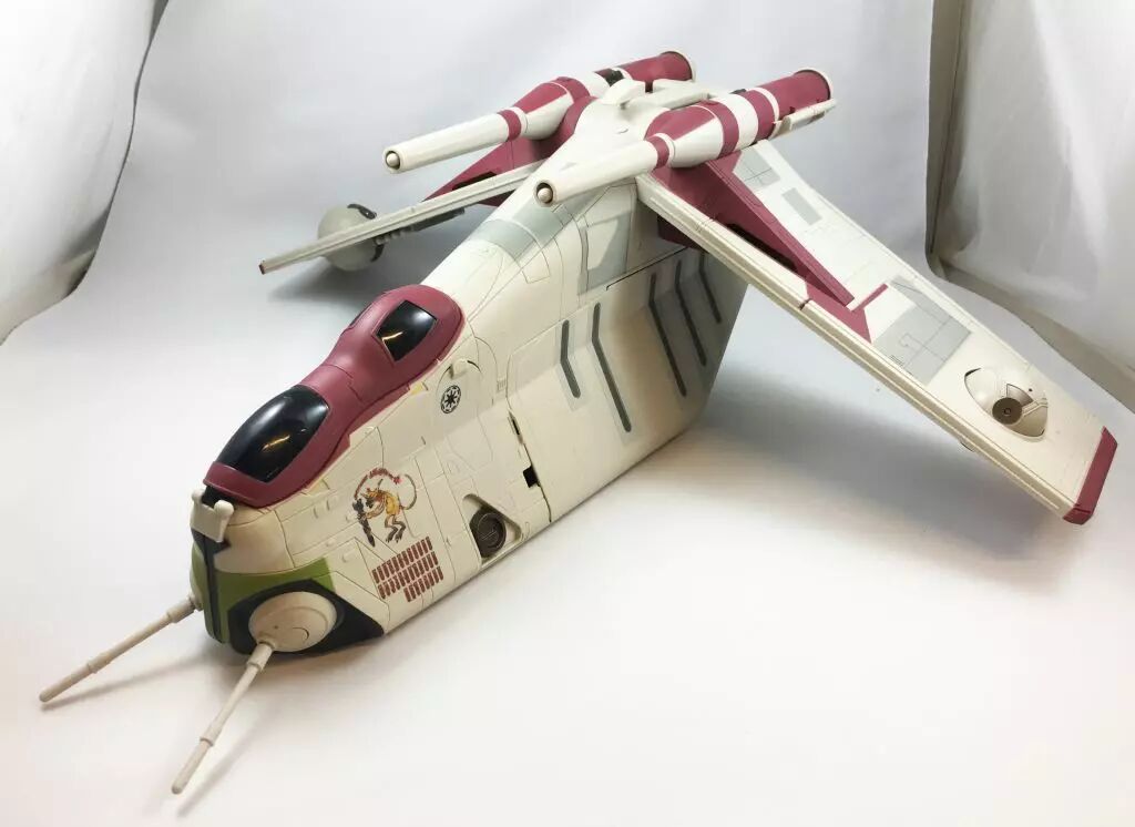 2x Geonosis Pod Turrets – Fits Republic Gunship LAAT – Star Wars 3.75" Accessory