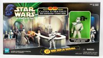 Star Wars (The Power of the Force) - Hasbro - Cantina at Mos Eisley with Sandtrooper & Patrol Droid (Display 3-D Diorama)