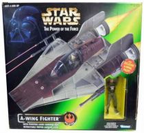 Star Wars (The Power of the Force) - Kenner - A-wing Fighter & Pilot