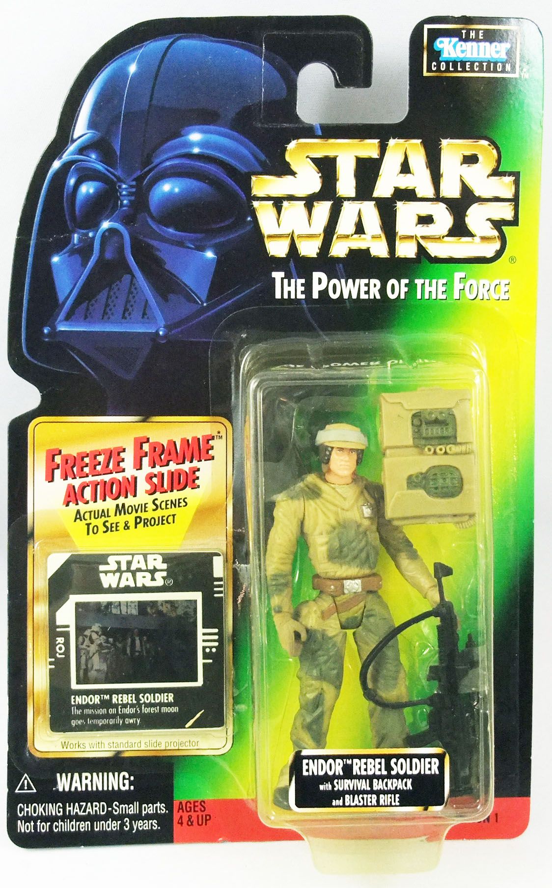 Endor Rebel Soldier 1997 STAR WARS Power of the Force POTF FF Freeze Frame