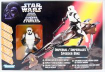 Star Wars (The Power of the Force) - Kenner - Imperial Speeder Bike with Biker Scout