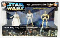 Star Wars (The Power of the Force) - Kenner - Leia, Luke & C-3PO (1997 Commemorative - Hong Kong exclusive)