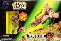 Star Wars (The Power of the Force) - Kenner - Speeder Bike with Leia Organa