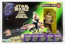 Star Wars (The Power of the Force) - Kenner - Speeder Bike with Luke Skywalker in Endor gear (Boite Euro)