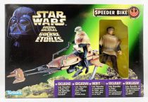 Star Wars (The Power of the Force) - Kenner - Speeder Bike with Luke Skywalker in Endor gear (Euro Box)