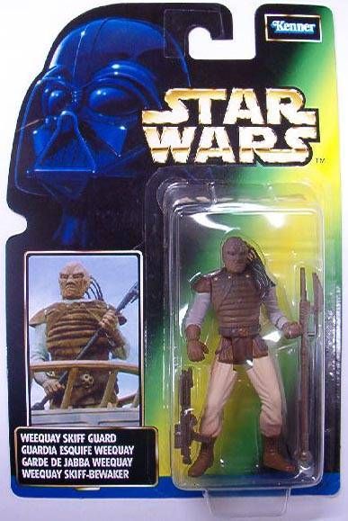 Hasbro Star Wars Power Of The Force Green Card Weequay Skiff Guard Action Figure for sale online 