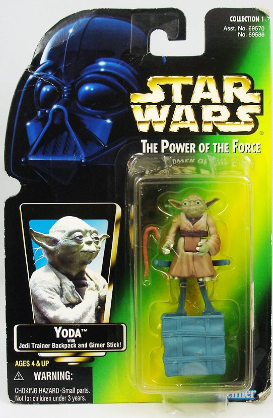 Kenner Star Wars Yoda With Jedi Trainer Backpack And Gimer Stick Action Figure for sale online 