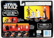 Star Wars (The Power of the Force) Die Cast Metal Collectibles - Kenner - C-3PO, R2-D2, Princess Leia, Ben Kenobi 4-pack