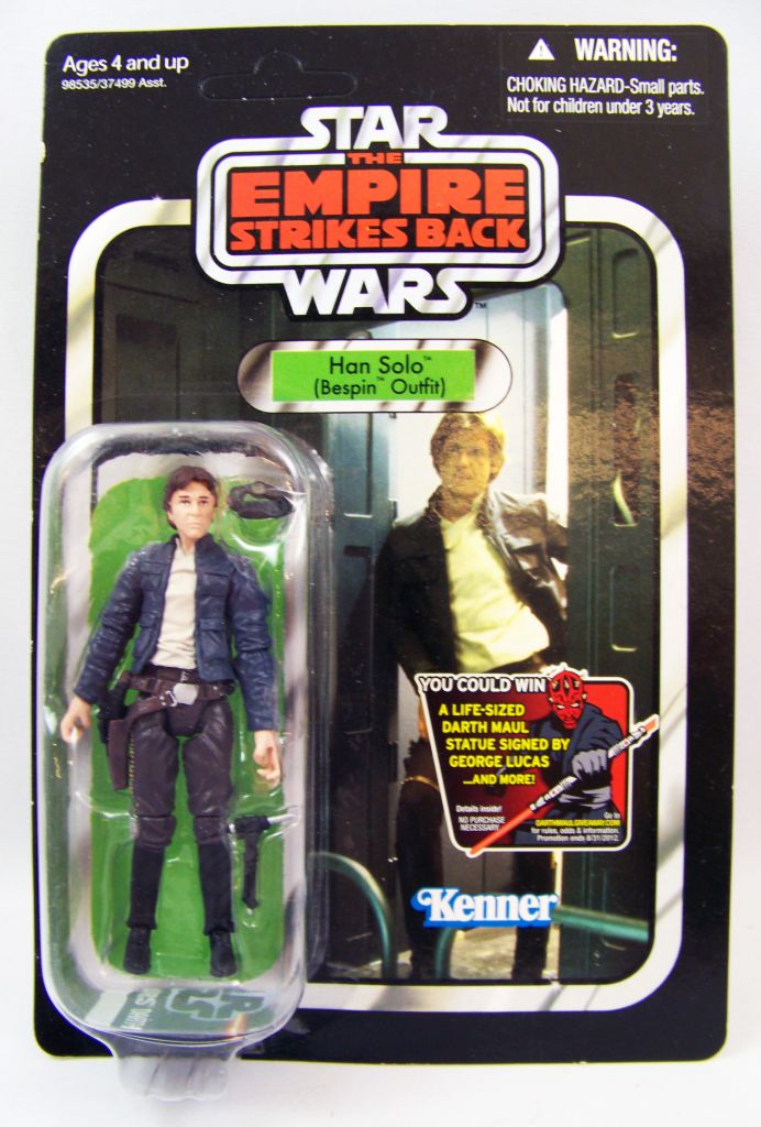 THE EMPIRE STRIKES BACK Han Solo Bespin Outfit Repro Kenner Cardback STAR WARS 