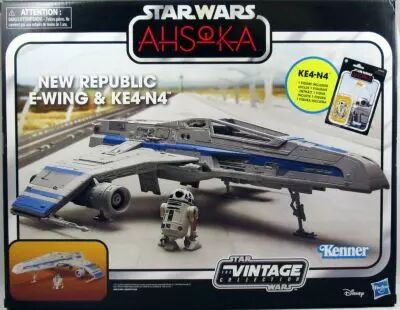 Star Wars (The Vintage Collection) - Hasbro - New Republic E-Wing & KE4-N4 - Ahsoka