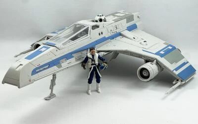 Star Wars (The Vintage Collection) - Hasbro - New Republic E-Wing w/Lieutenant Callahan & KE4-N4 - Ahsoka