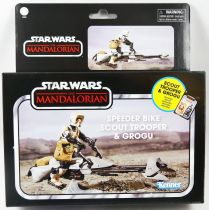 Star Wars (The Vintage Collection) - Hasbro - Speeder Bike,  Scout Trooper & Grogu - The Mandalorian