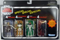 Star Wars (The Vintage Collection) - Hasbro - The Bad Batch 4-Pack : Clone Captain Rex, Ballast, Grey & Elite Squad Trooper