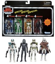 Star Wars (The Vintage Collection) - Hasbro - The Bad Batch 4-Pack : Clone Captain Rex, Ballast, Grey & Elite Squad Trooper