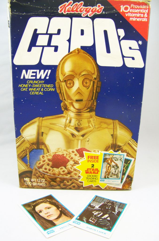 Star Wars Scarce C-3PO's Cereal Box Flat Kellogg's 1984 