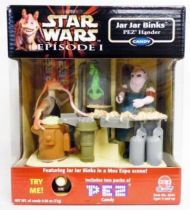 Star Wars Episode 1 - PEZ dispenser - Jar Jar Binks in a Mos Espa scene